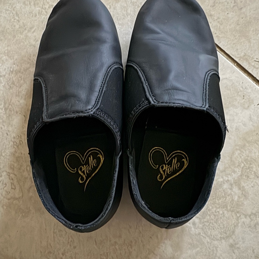 Kids Black Slip-On Shoes